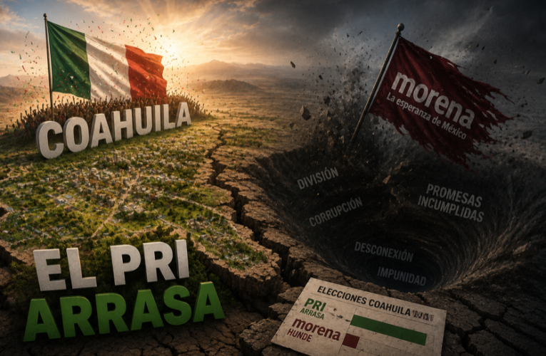 La farsa de la transformación colapsa en las urnas: El PRI se adjudica triunfo inapelable en Coahuila